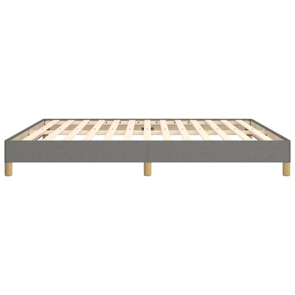 Bettgestell ohne Matratze Dunkelgrau 180x200 cm Stoff