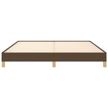 Bettgestell ohne Matratze Dunkelbraun 180x200 cm Stoff