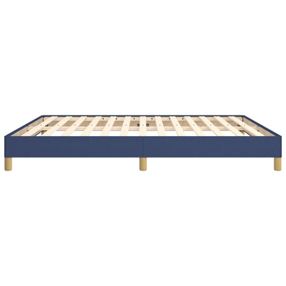 Bettgestell ohne Matratze Blau 180x200 cm Stoff
