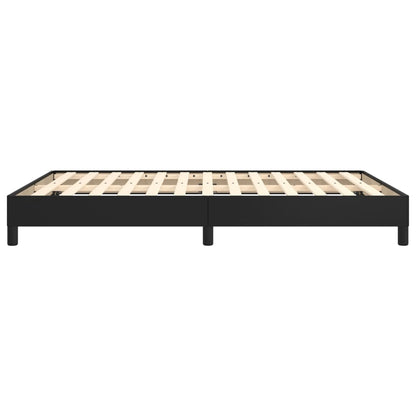 Bettgestell Schwarz 140x190 cm Kunstleder