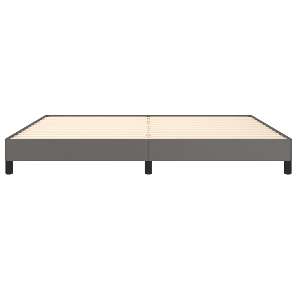 Bettgestell Grau 200x200 cm Kunstleder