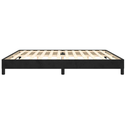 Bettgestell ohne Matratze Schwarz 200x200 cm Samt