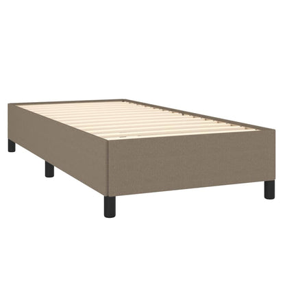 Bettgestell ohne Matratze Taupe 90x200 cm Stoff