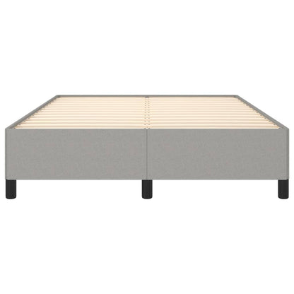Bettgestell ohne Matratze Hellgrau 140x200 cm Stoff
