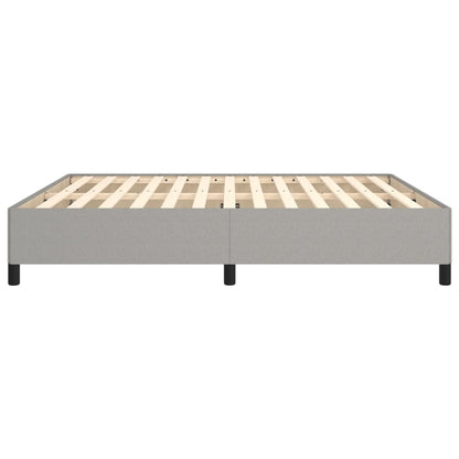 Bettgestell ohne Matratze Hellgrau 180x200 cm Stoff