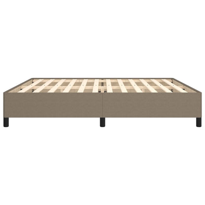 Bettgestell ohne Matratze Taupe 200x200 cm Stoff