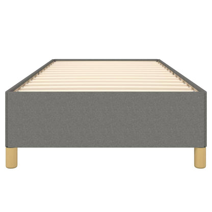 Bettgestell ohne Matratze Dunkelgrau 90x190 cm Stoff