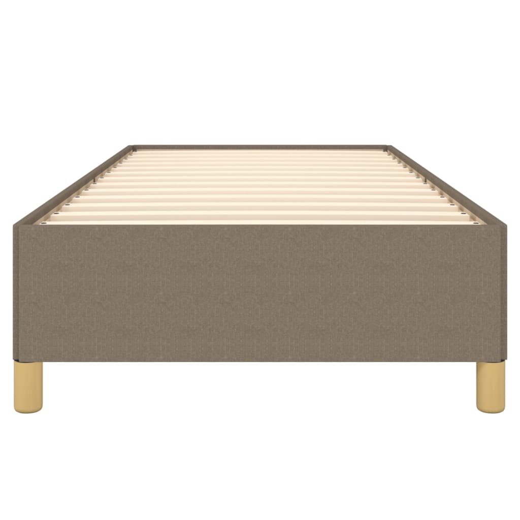 Bettgestell ohne Matratze Taupe 100x200 cm Stoff