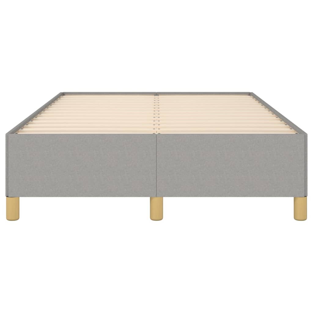 Bettgestell ohne Matratze Hellgrau 120x200 cm Stoff