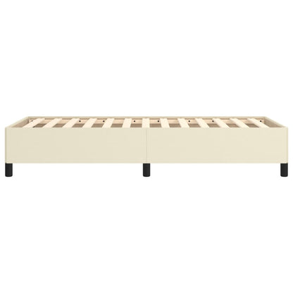 Bettgestell Creme 80x200 cm Kunstleder