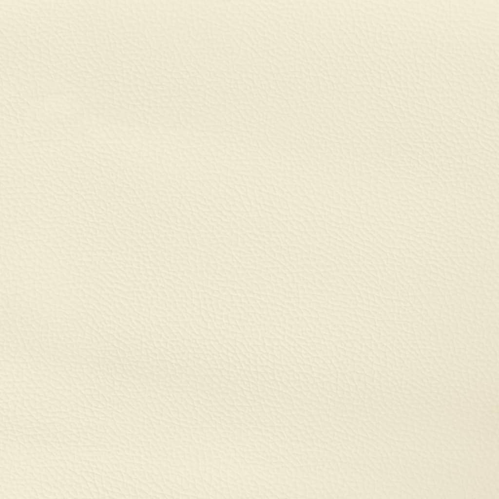 Bettgestell Creme 80x200 cm Kunstleder