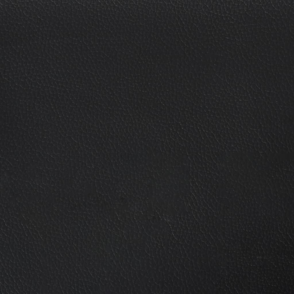 Bettgestell Schwarz 100x200 cm Kunstleder