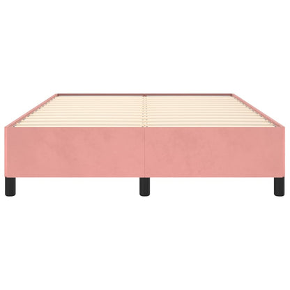 Bettgestell Rosa 140x190 cm Samt