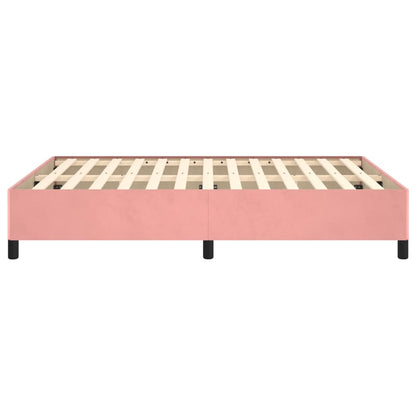 Bettgestell Rosa 140x190 cm Samt