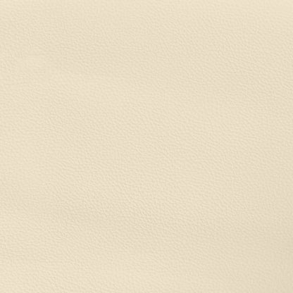 Bettgestell mit Kopfteil ohne Matratze Creme 90x190 cm