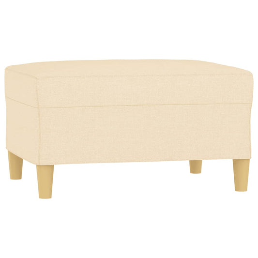 Fußhocker Creme 70x55x41 cm Stoff