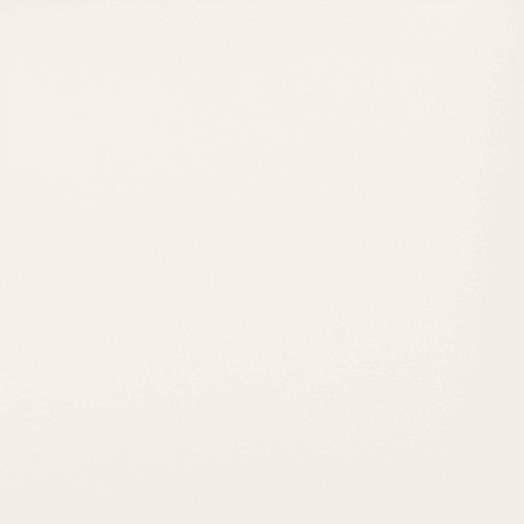 Fußhocker Creme 60x50x41 cm Kunstleder