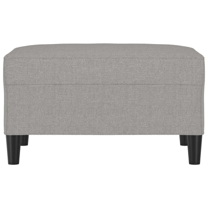 Fußhocker Hellgrau 70x55x41 cm Stoff