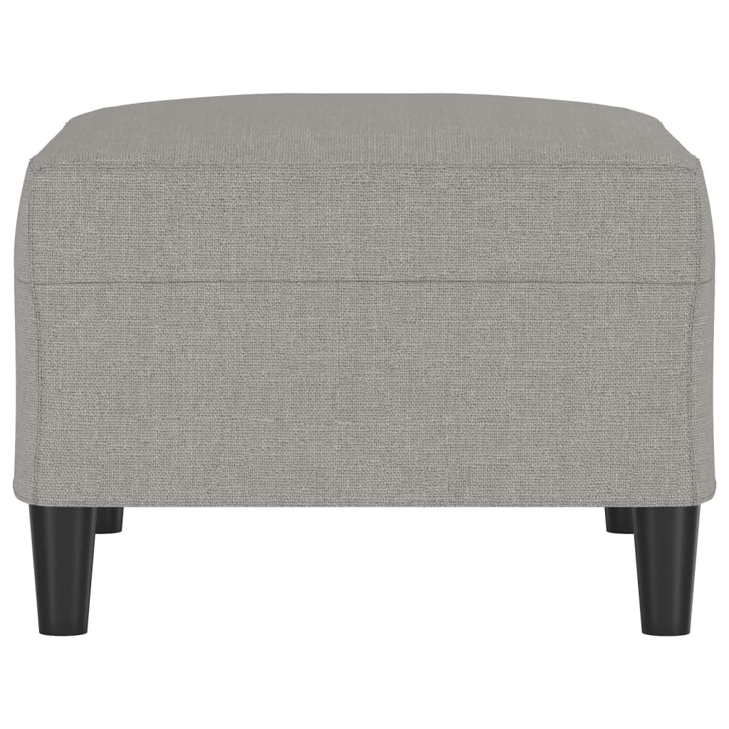 Fußhocker Hellgrau 70x55x41 cm Stoff