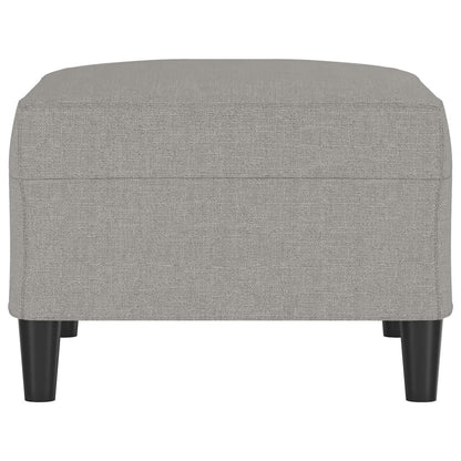 Fußhocker Hellgrau 70x55x41 cm Stoff