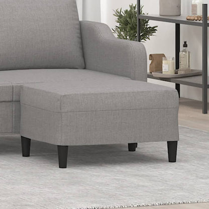 Fußhocker Hellgrau 70x55x41 cm Stoff