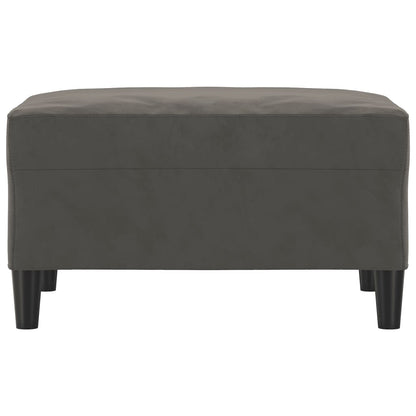 Fußhocker Dunkelgrau 70x55x41 cm Samt