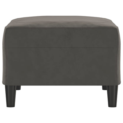 Fußhocker Dunkelgrau 70x55x41 cm Samt