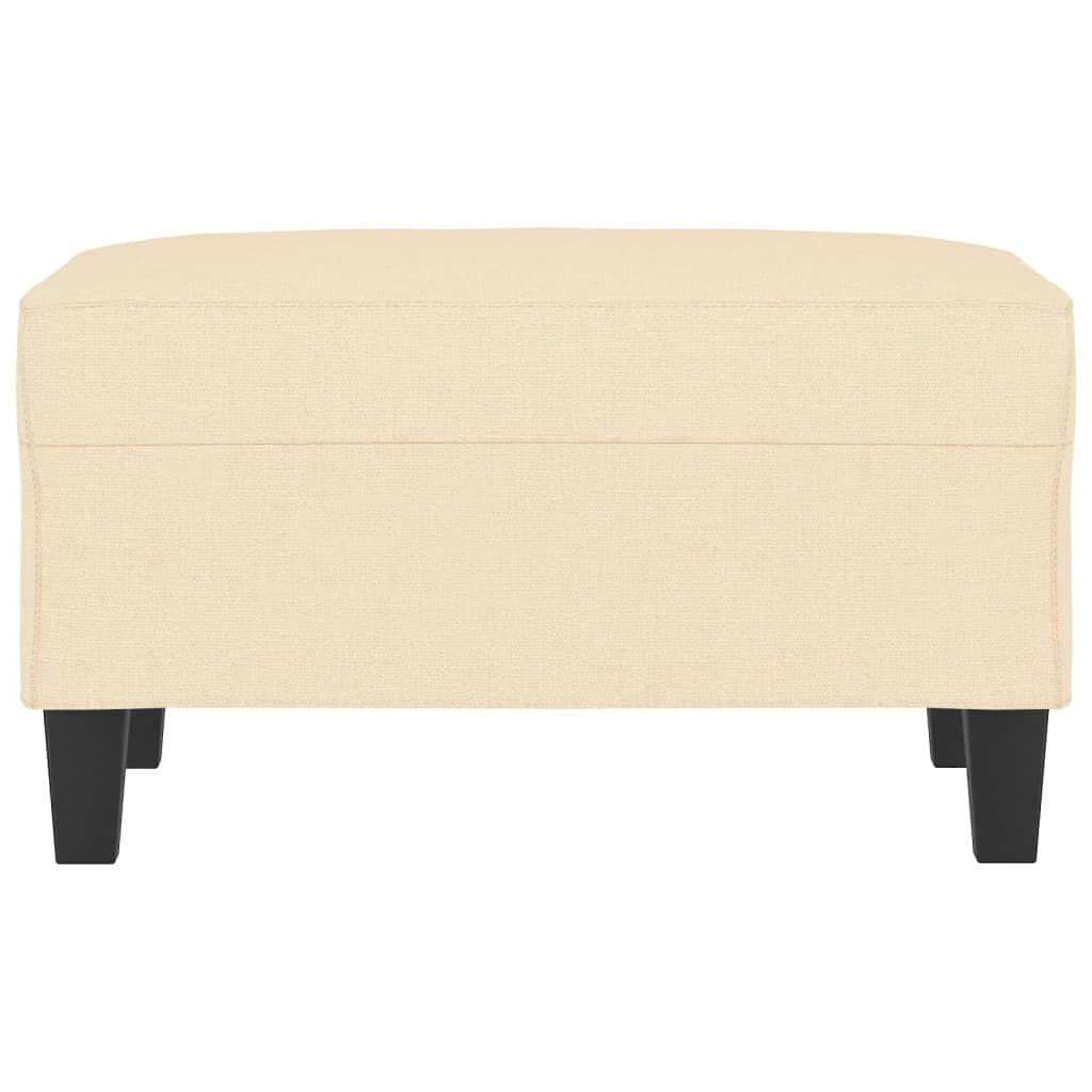 Fußhocker Creme 70x55x41 cm Stoff