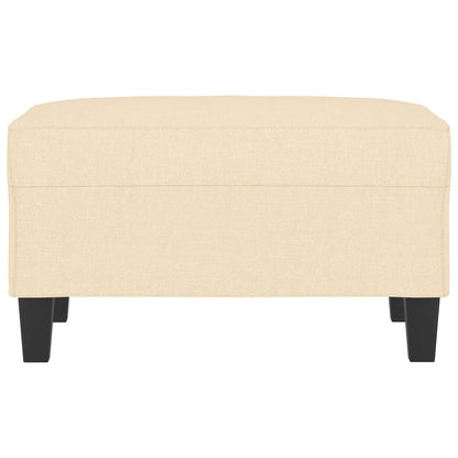 Fußhocker Creme 70x55x41 cm Stoff