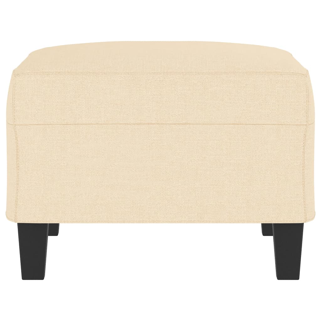 Fußhocker Creme 70x55x41 cm Stoff