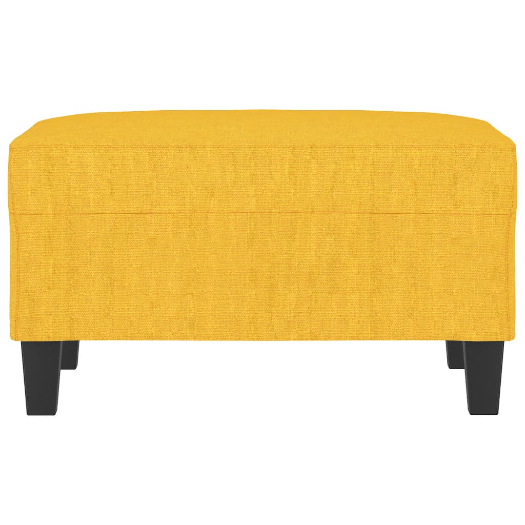 Fußhocker Hellgelb 70x55x41 cm Stoff