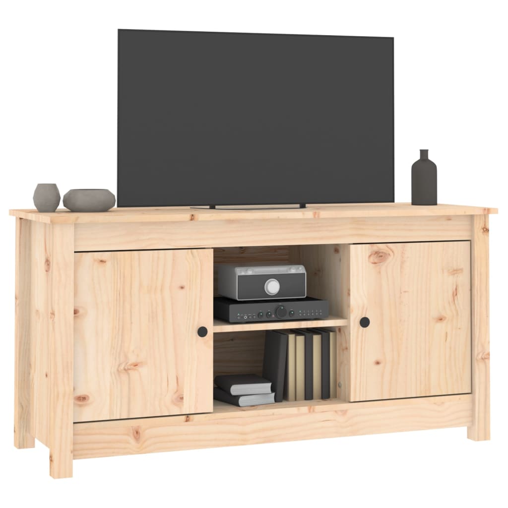 TV-Schrank 103x36,5x52 cm Massivholz Kiefer
