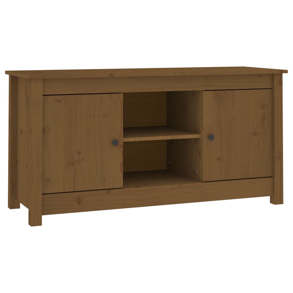 TV-Schrank Honigbraun 103x36,5x52 cm Massivholz Kiefer