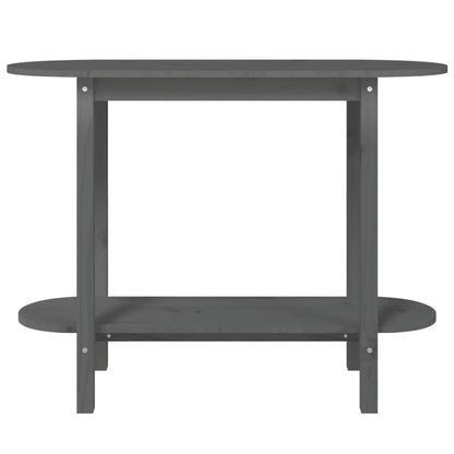 Konsolentisch Grau 110x40x80 cm Massivholz Kiefer