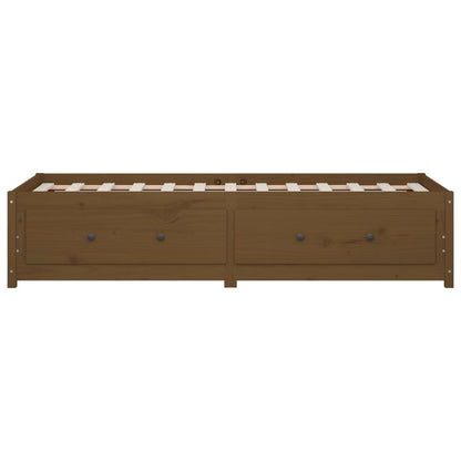 Tagesbett Honigbraun 90x200 cm Massivholz Kiefer