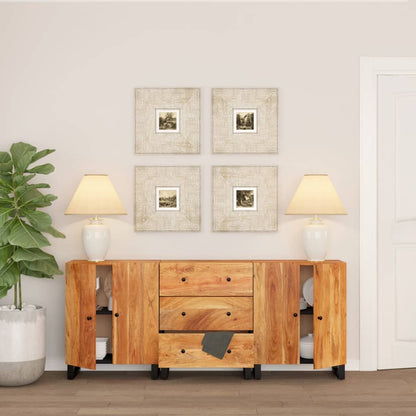 vidaXL Sideboards 3 Stk. Massivholz Akazie