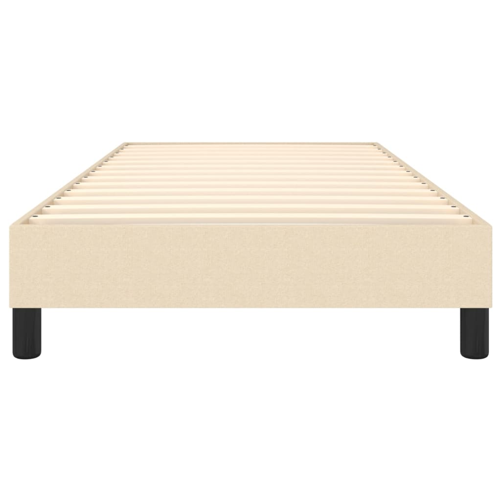 Boxspringbettgestell Creme 80x200 cm Stoff