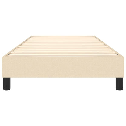 Boxspringbettgestell Creme 80x200 cm Stoff