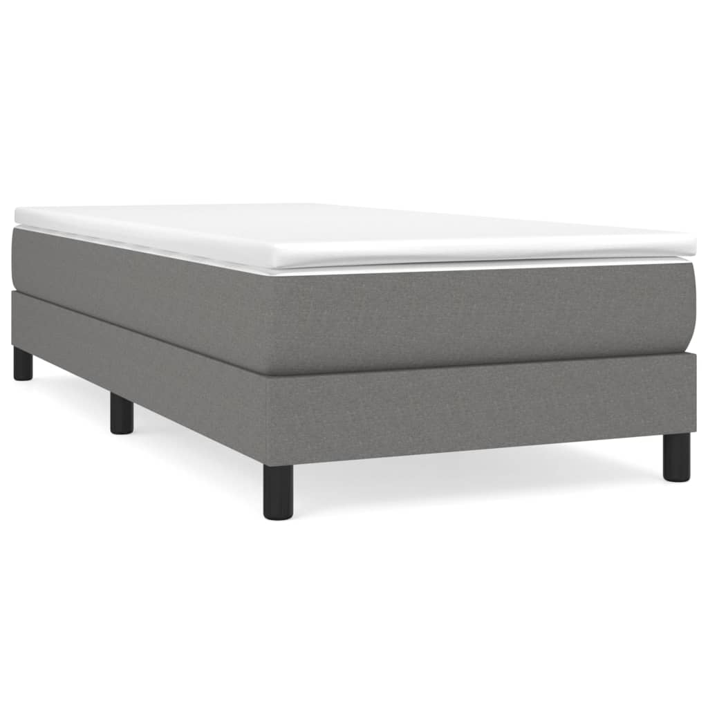 Boxspringbettgestell Dunkelgrau 90x190 cm Stoff