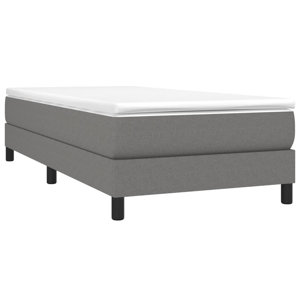 Boxspringbettgestell Dunkelgrau 90x200 cm Stoff