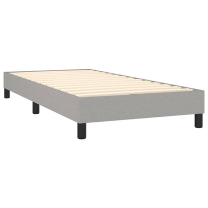 Boxspringbettgestell Hellgrau 100x200 cm Stoff