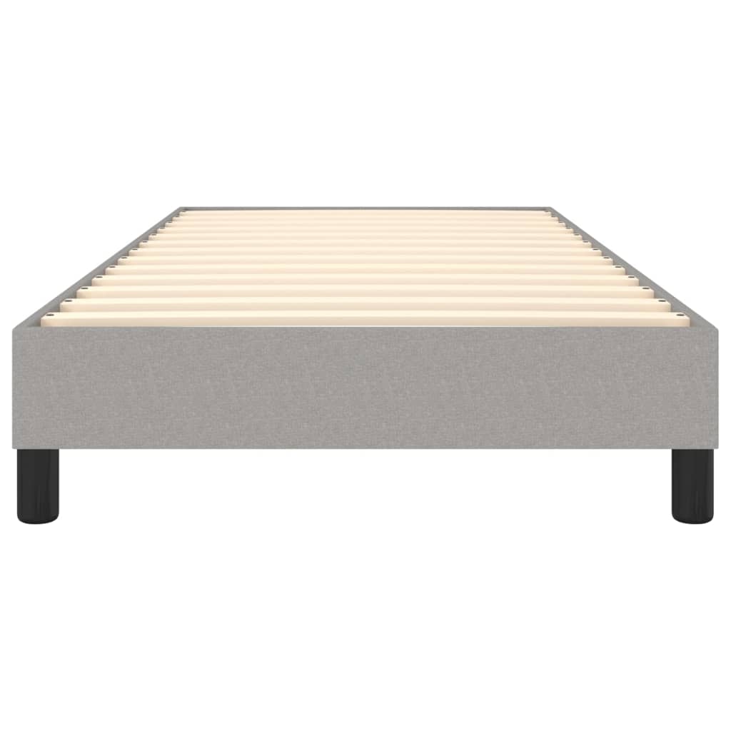 Boxspringbettgestell Hellgrau 100x200 cm Stoff