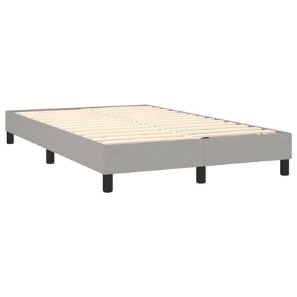 Boxspringbettgestell Hellgrau 120x200 cm Stoff