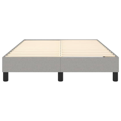Boxspringbettgestell Hellgrau 120x200 cm Stoff