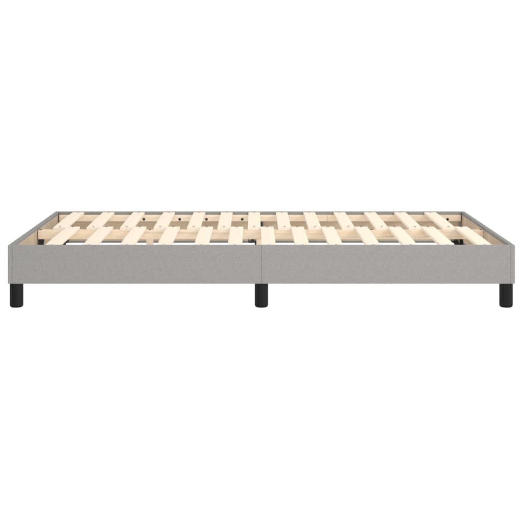 Boxspringbettgestell Hellgrau 120x200 cm Stoff