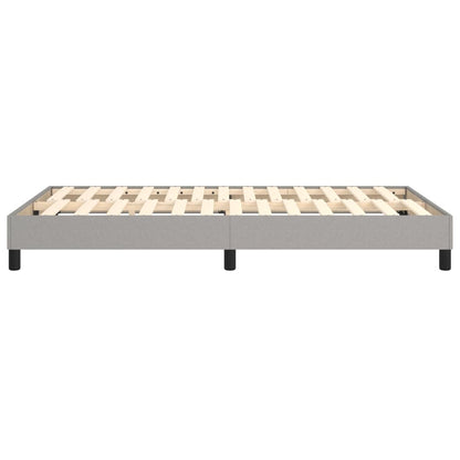 Boxspringbettgestell Hellgrau 120x200 cm Stoff