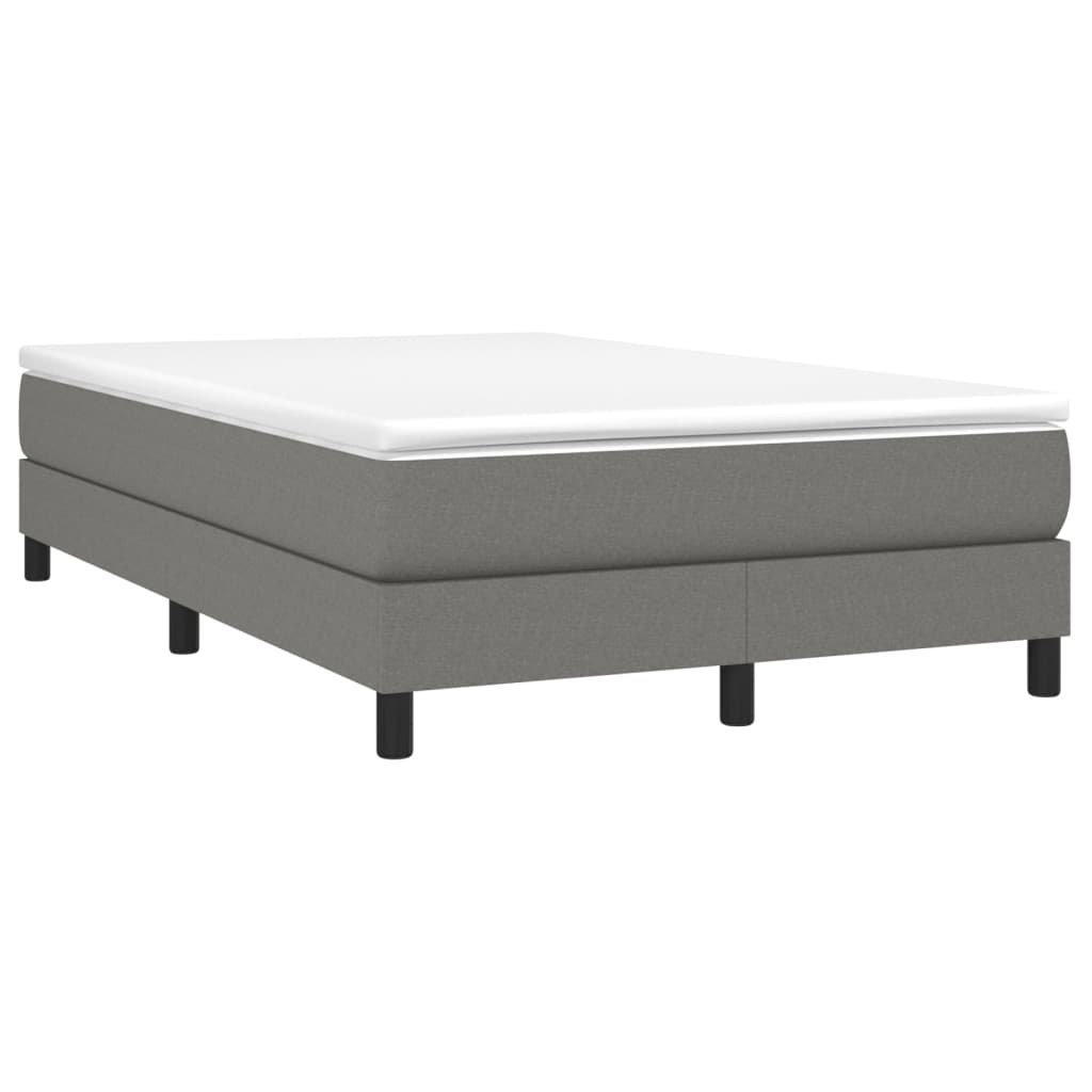 Boxspringbettgestell Dunkelgrau 120x200 cm Stoff