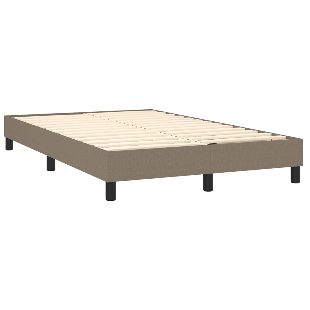 Boxspringbettgestell Taupe 120x200 cm Stoff