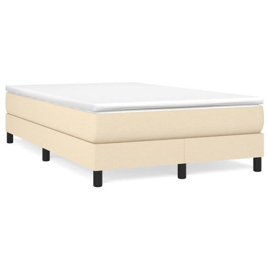 Boxspringbettgestell Creme 120x200 cm Stoff