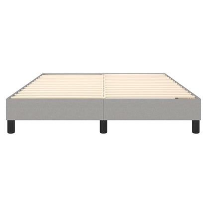 Boxspringbettgestell Hellgrau 140x190 cm Stoff